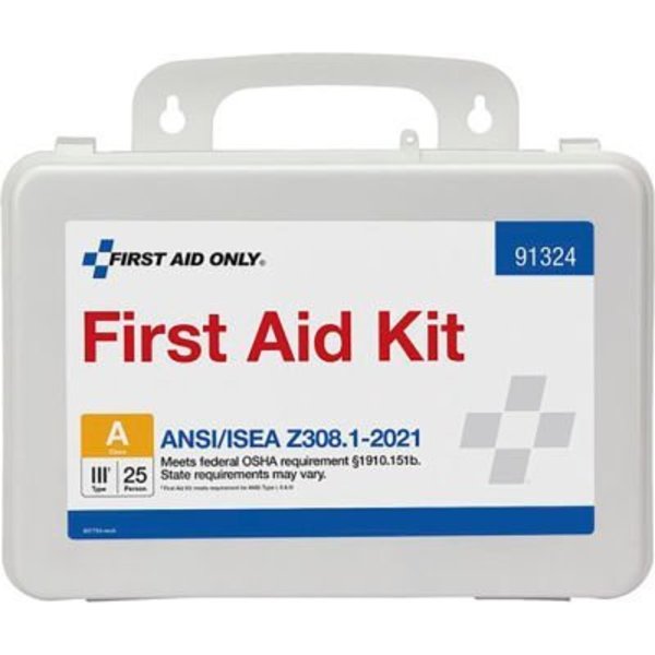 Acme United First Aid Only First Aid Kit, 25 Person, ANSI Compliant, Class A, Plastic Case 91324